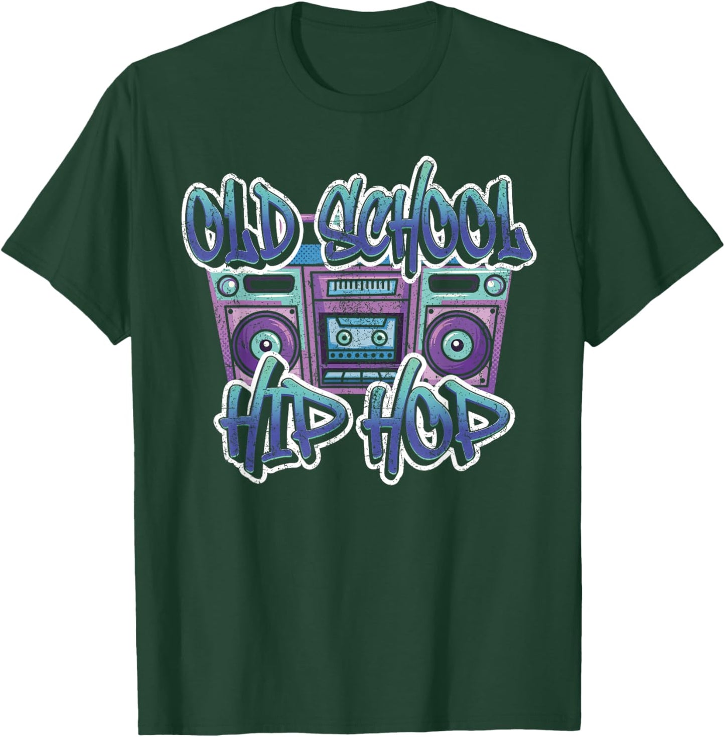 Retro Old School Hip Hop Graffiti Kassette 80er 90er Jahre T-Shirt - T-Shirt | Forest