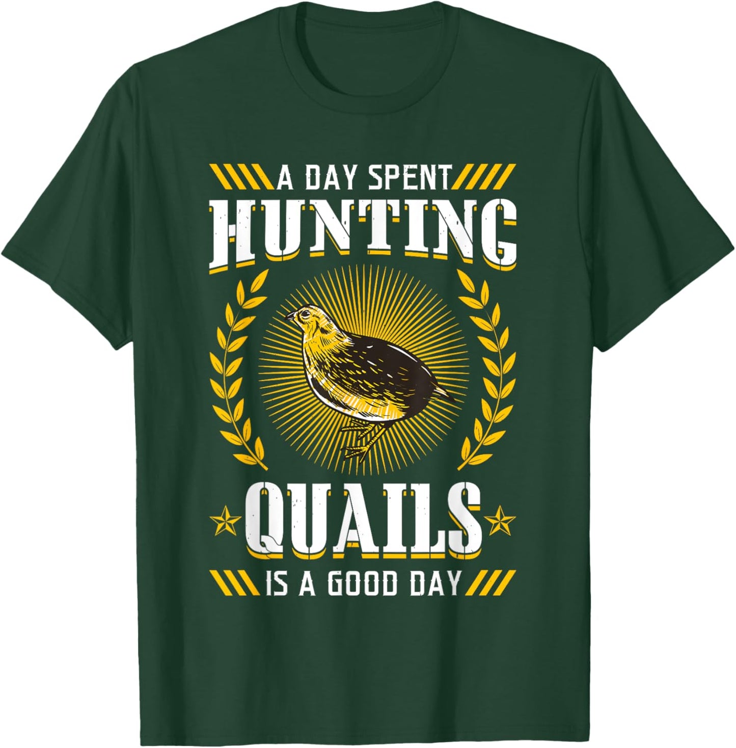 Quail Hunting Sport Bird Hunter Enthusiast Hunt Season T-Shirt - T-Shirt | Forest