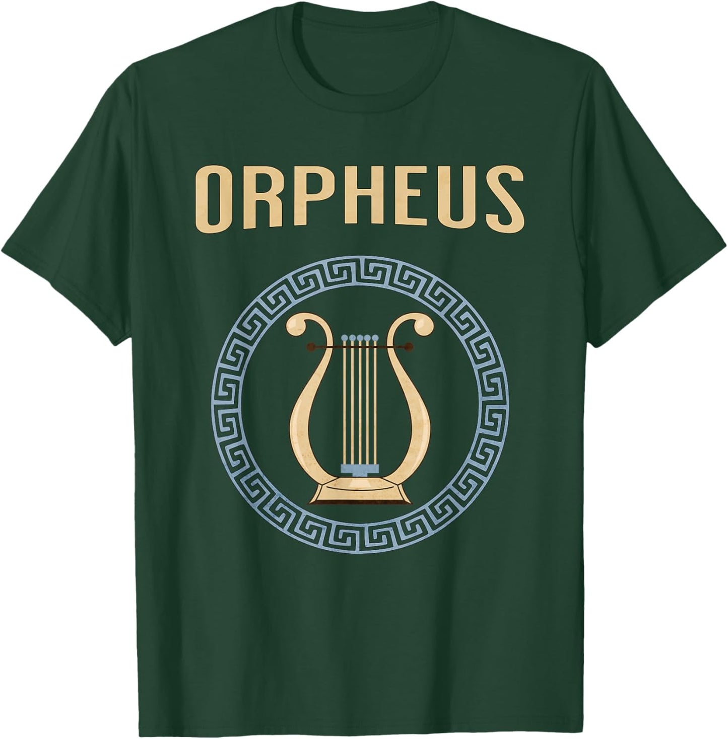 Orpheus Greek Mythology Ancient Greek Lyre Symbol T-Shirt - T-Shirt | Forest