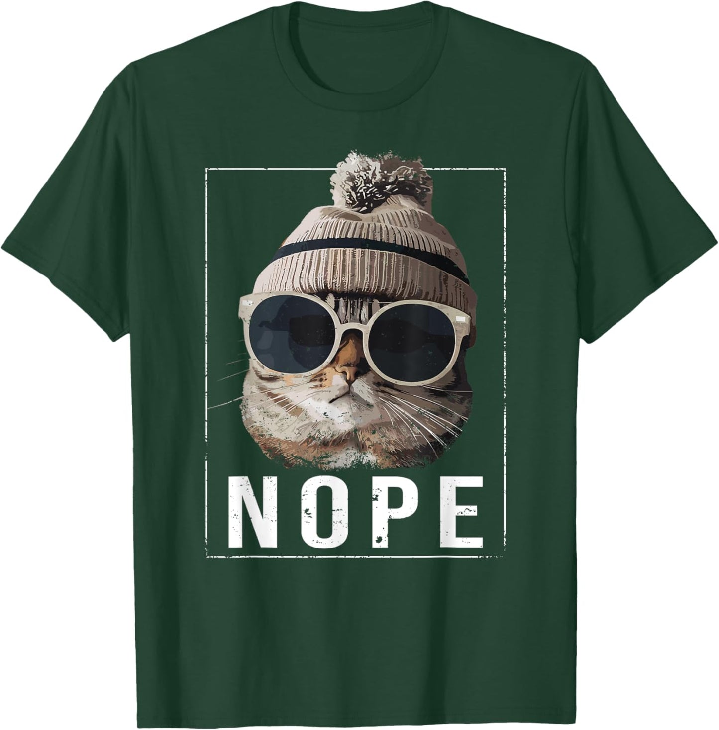 Funny Cat Nope T-Shirt - T-Shirt | Forest