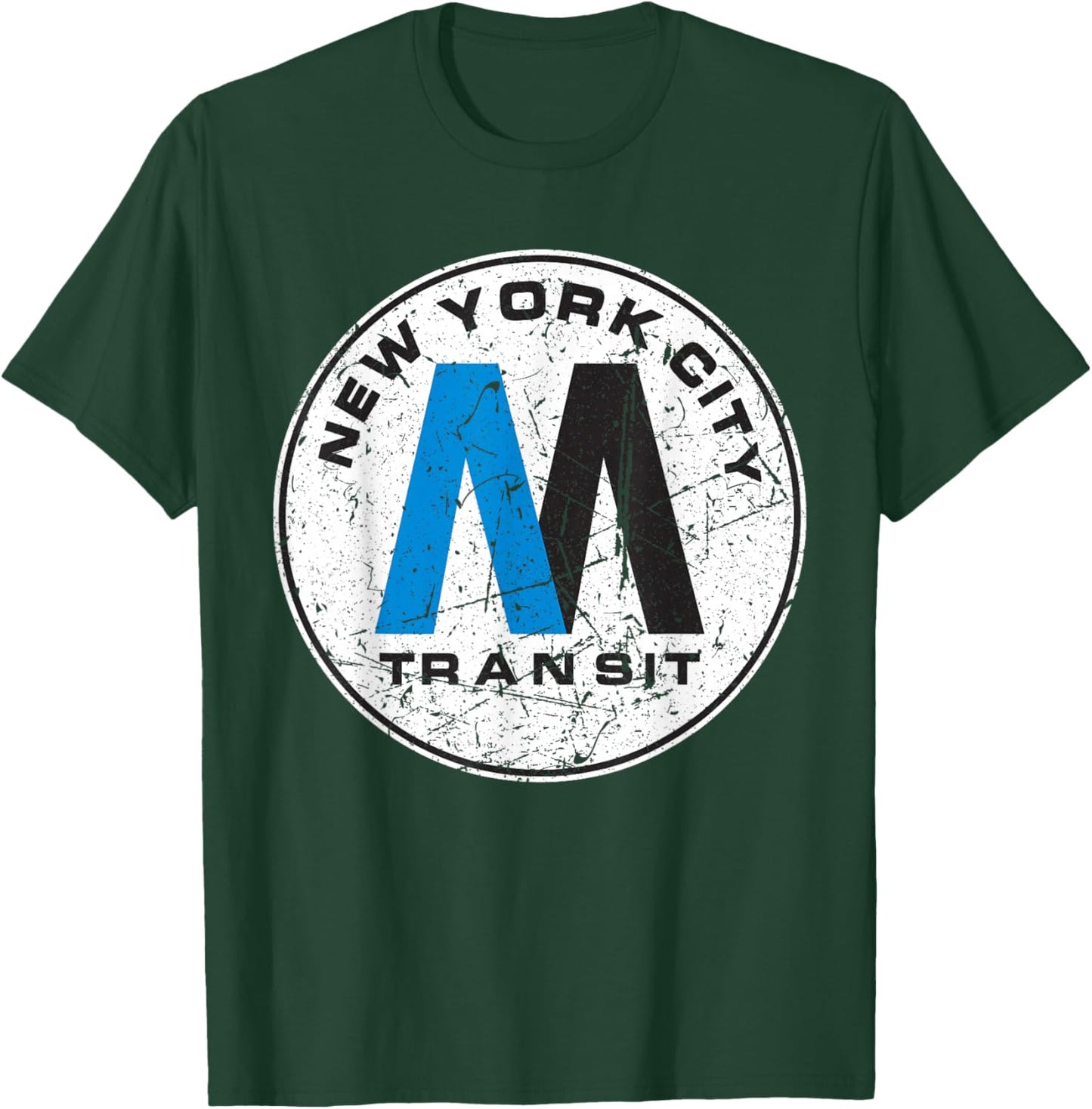 NYC Transit Subway Train Retro New York Subway T-Shirt - T-Shirt | Forest