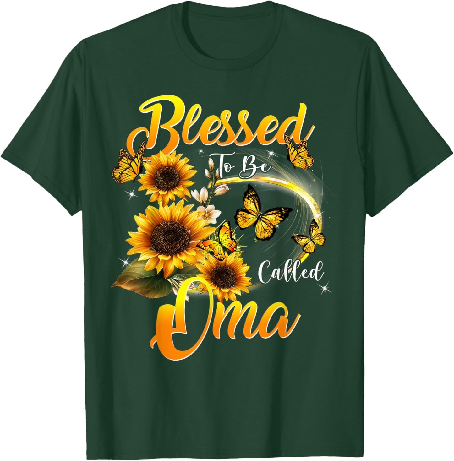 Blessed To Be Called Oma Sunflower Mother's Day T-Shirt - T-Shirt | Forest