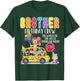 The Wheels On The Bus Brother Birthday Crew Party Toddler T-Shirt - T-Shirt | Forest