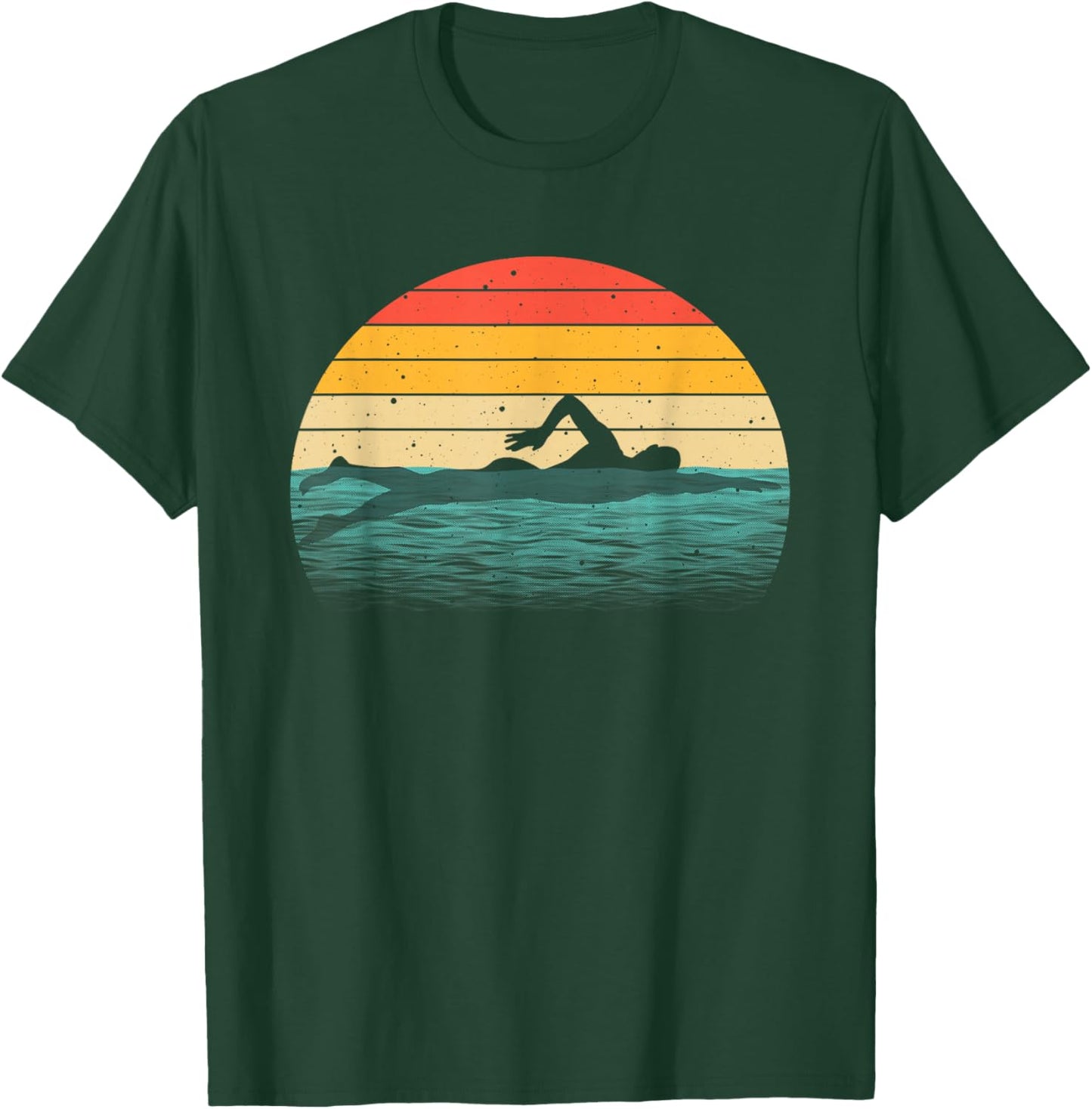 Swimming Gift Women Boys Girls Swimmer Swim Coach T-Shirt - T-Shirt | Forest