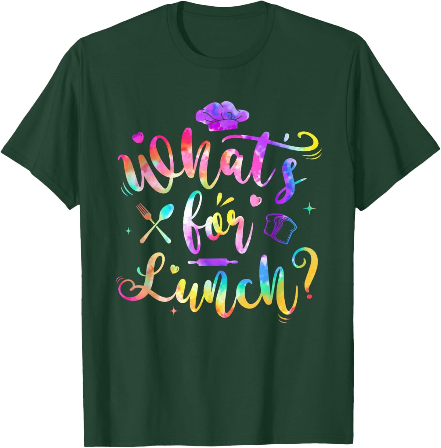 Whats for Lunch Funny Lunch Lady T-Shirt - T-Shirt | Forest