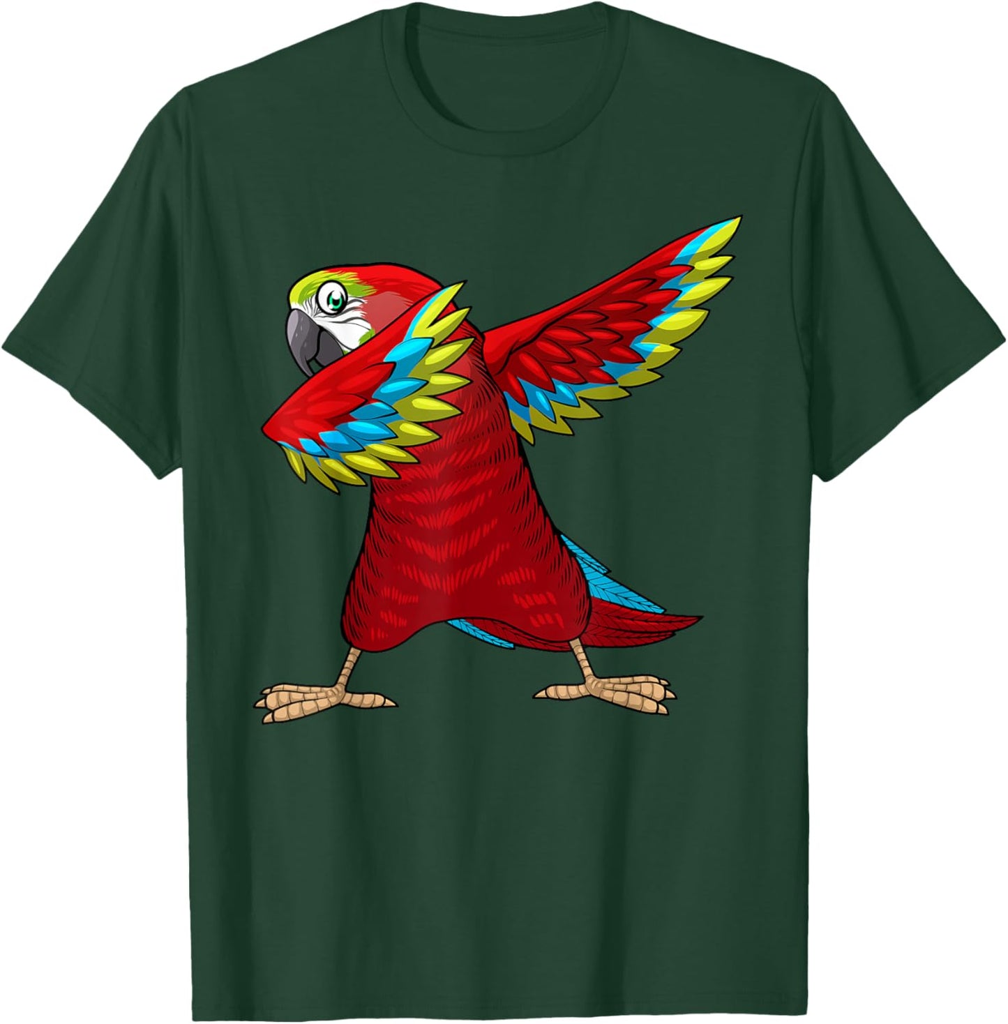 Cool Parrot Art Women Tropical Pet Bird Parrot Lover T-Shirt - T-Shirt | Forest