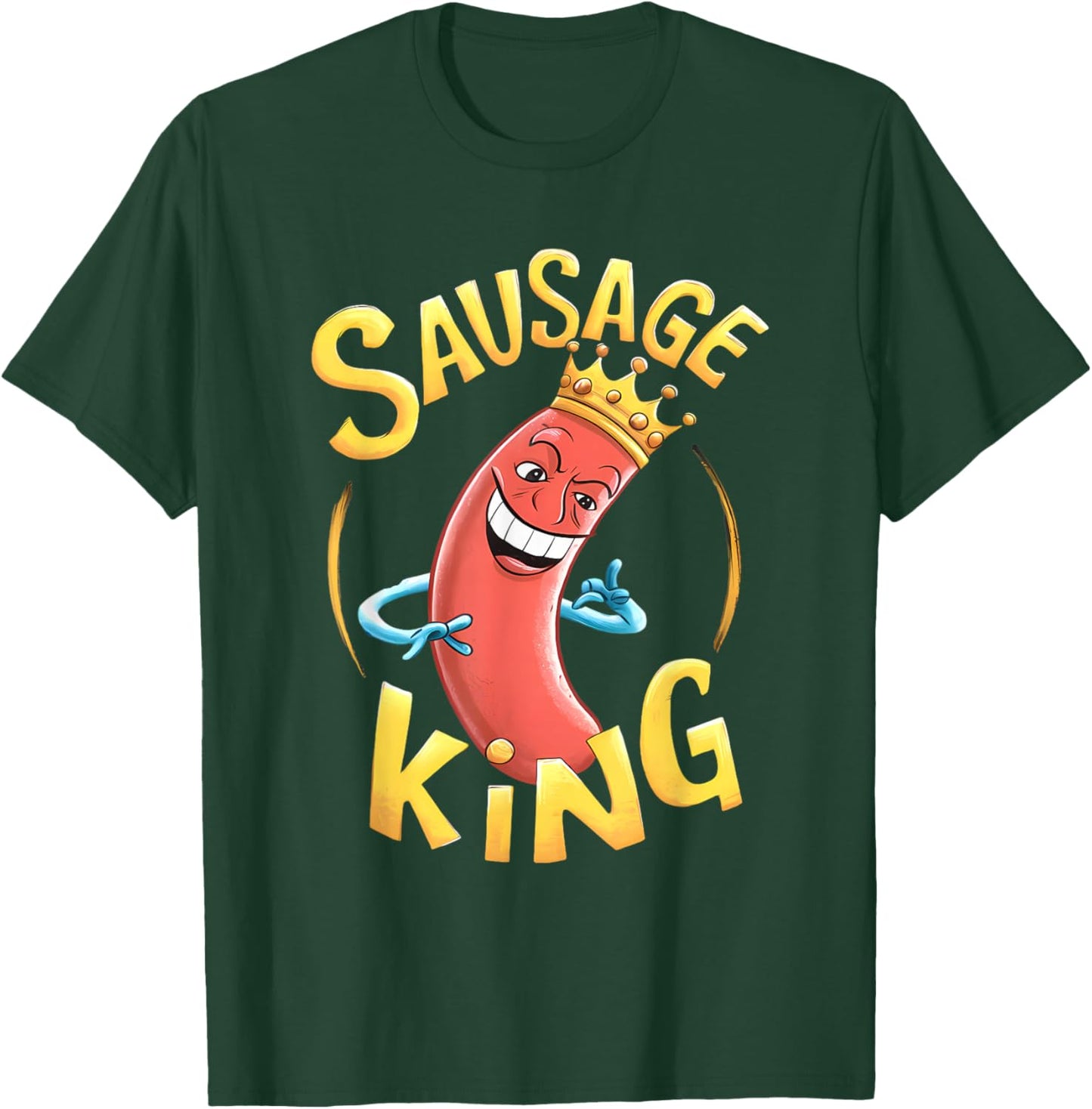 Sausage King Men Boys T-Shirt - T-Shirt | Forest