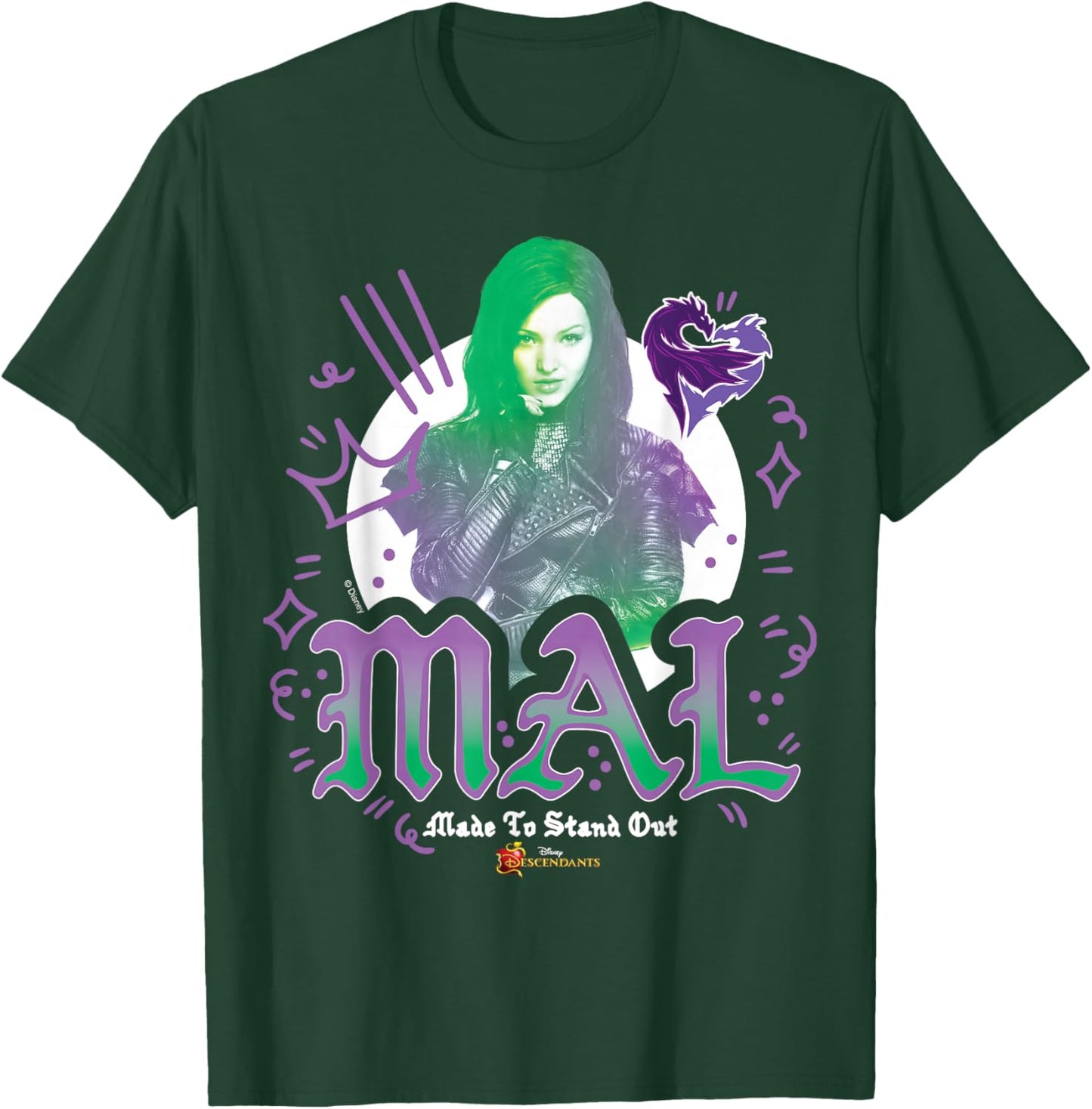 Descendants - Mal Made to Stand Out T-Shirt - T-Shirt | Forest