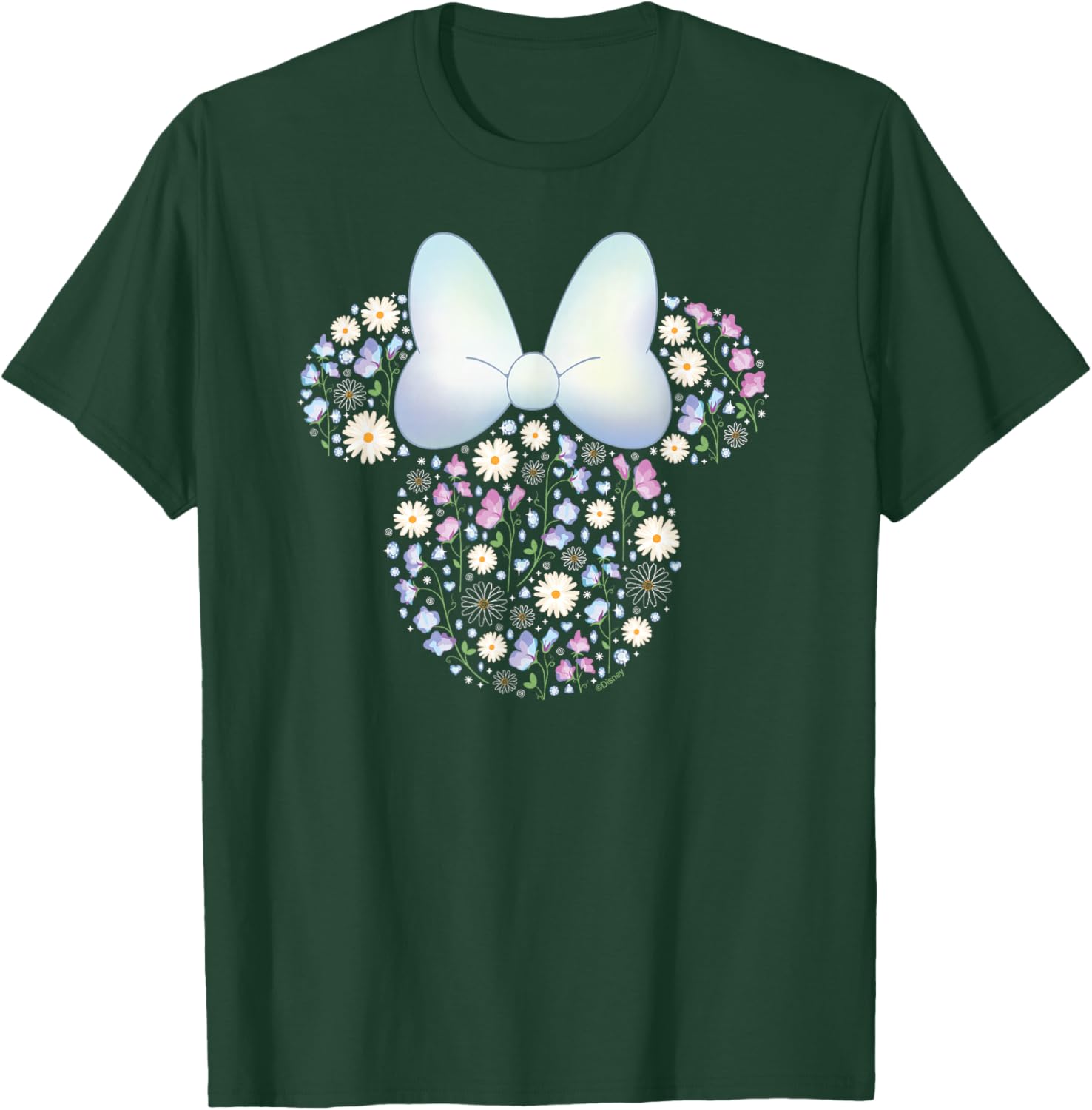 Disney Minnie Mouse April Birth Month Birthstone & Flowers T-Shirt - T-Shirt | Forest