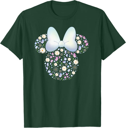 Disney Minnie Mouse April Birth Month Birthstone & Flowers T-Shirt - T-Shirt | Forest