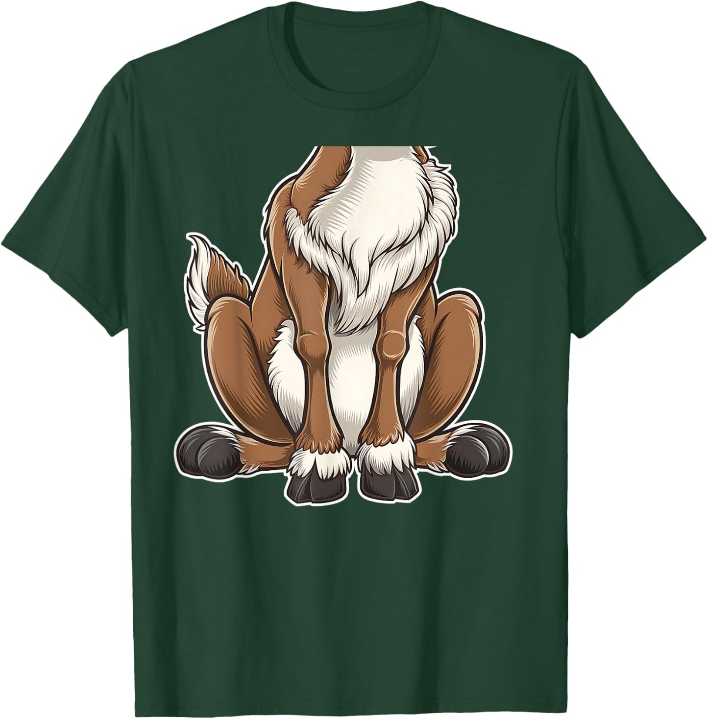 Funny Reindeer Adult Kids Men Women Brown Deer Costume T-Shirt - T-Shirt | Forest