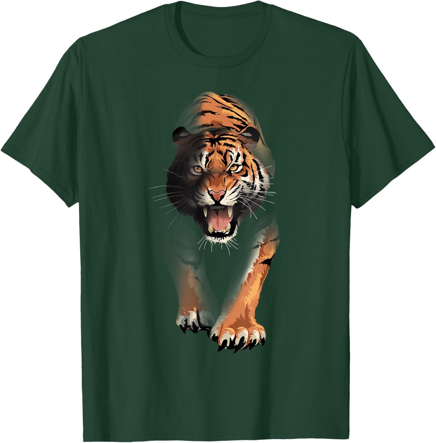 tiger walking for lovers tigers Eyes Animal Wildlife big cat Women Kids T-Shirt - T-Shirt | Forest