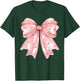 Pink Ghost Bow Coquette Halloween Spooky Season Girls T-Shirt - T-Shirt | Forest