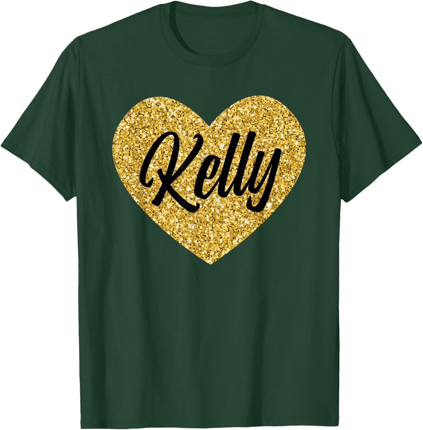 I Love Kelly Cute Kelly Heart Women Boys or Girls T-Shirt - T-Shirt | Forest