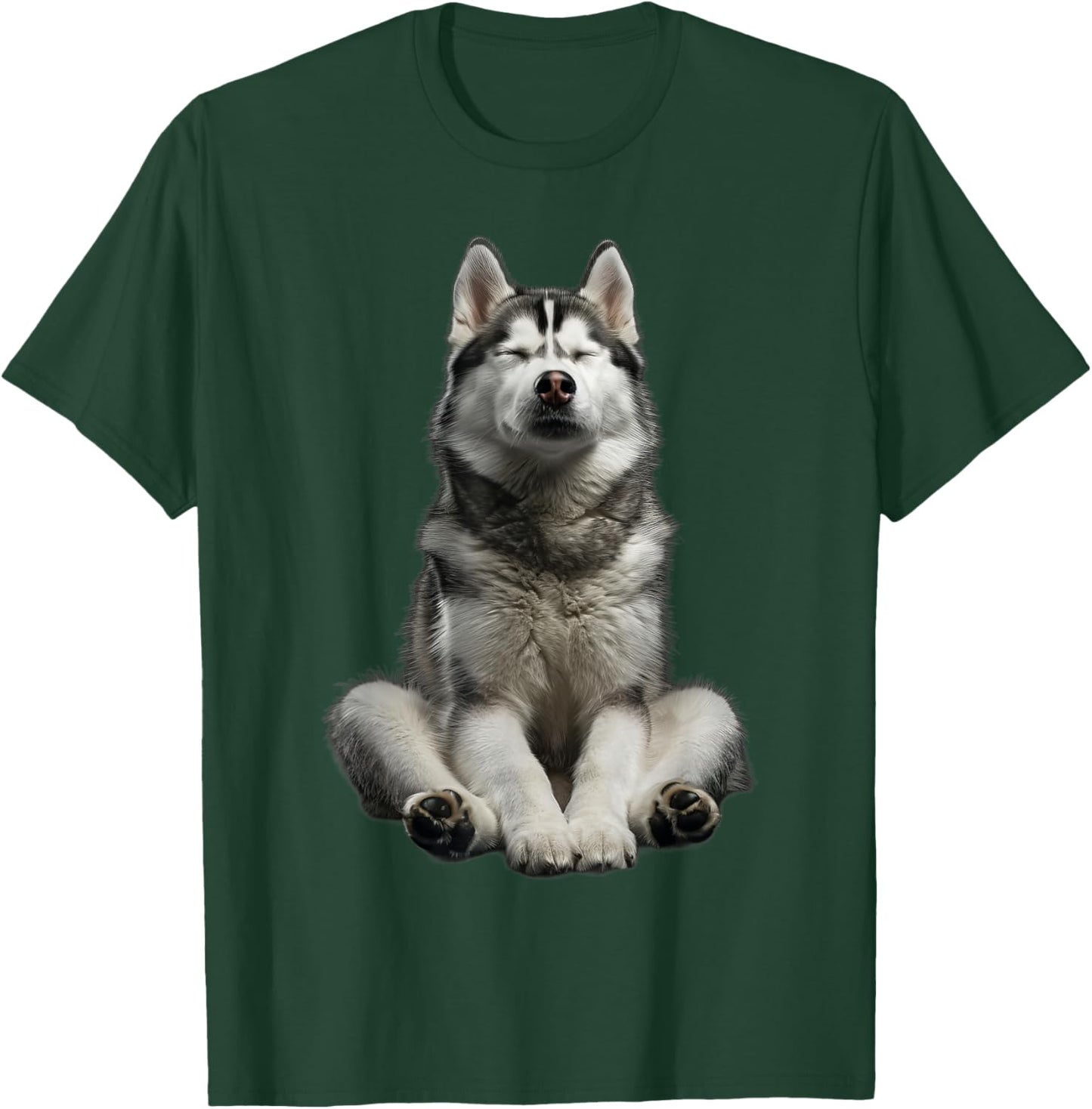 Siberian Husky Yoga T-Shirt - T-Shirt | Forest
