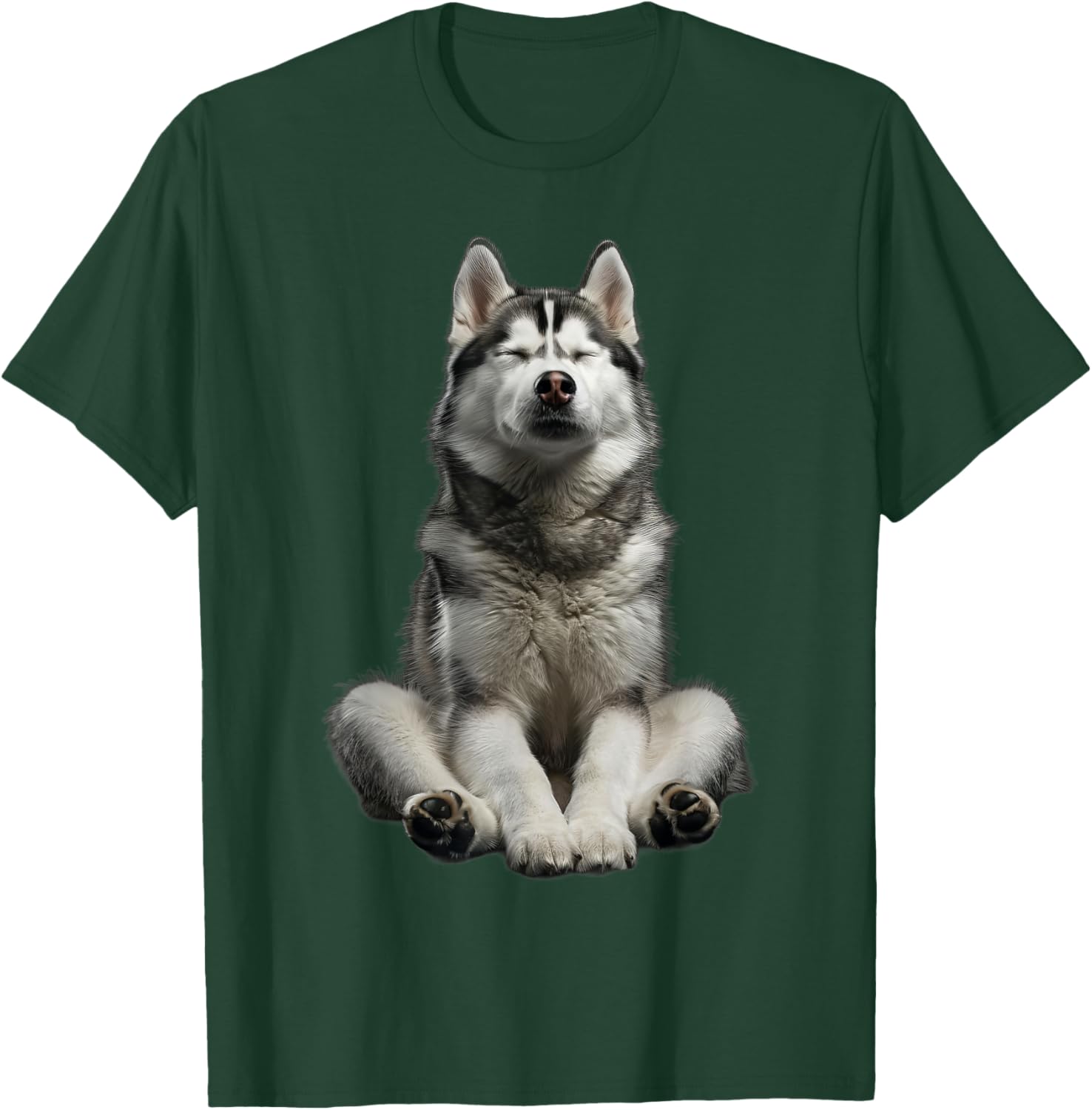 Siberian Husky Yoga T-Shirt - T-Shirt | Forest