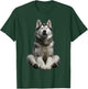 Siberian Husky Yoga T-Shirt - T-Shirt | Forest