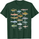 Types Of Freshwater Fish Species Fishing T-Shirt - T-Shirt | Forest