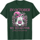 Pink Ghost October Breast Cancer Awareness Halloween T-Shirt - T-Shirt | Forest