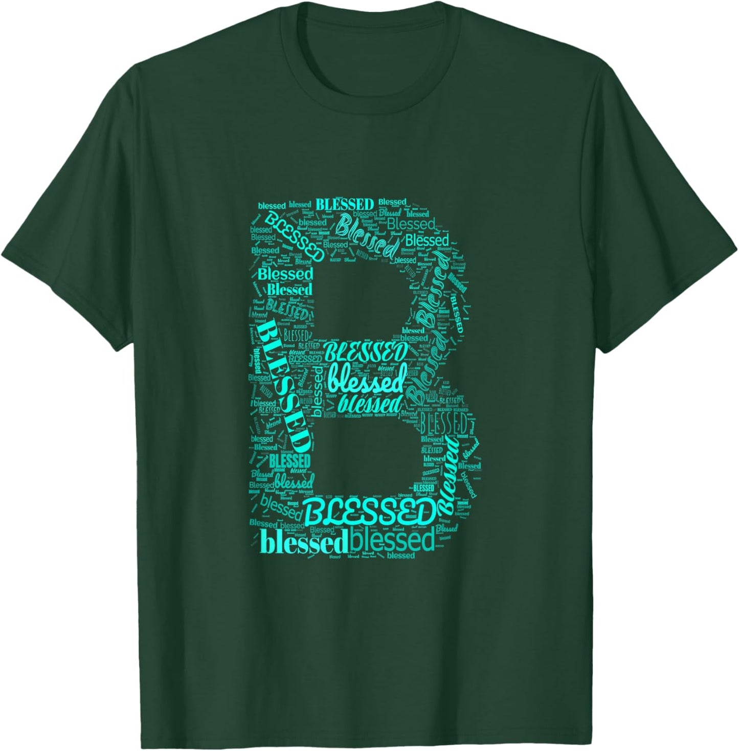 Turquoise B - Blessed in Countless Ways Turquoise Graphic T-Shirt - T-Shirt | Forest