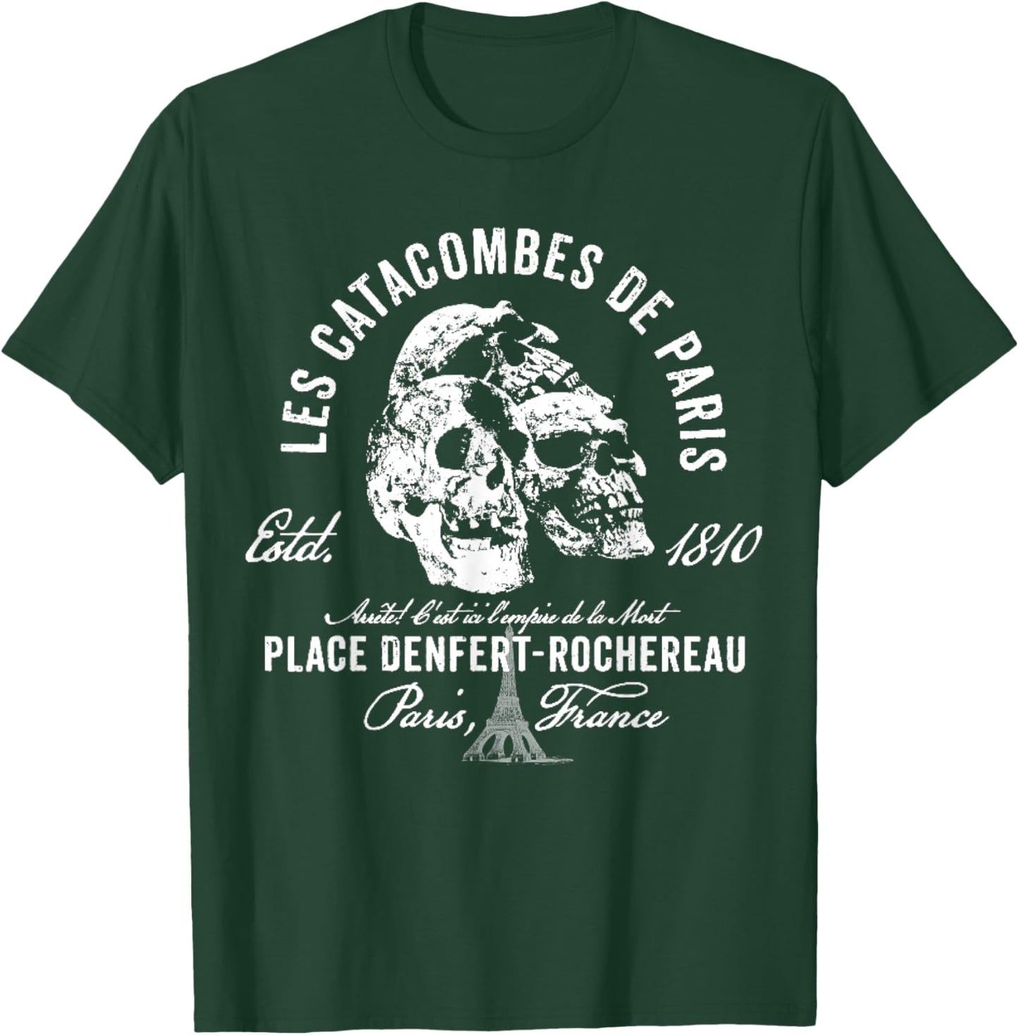 Vintage Paris Catacombs 1810 T-Shirt - T-Shirt | Forest