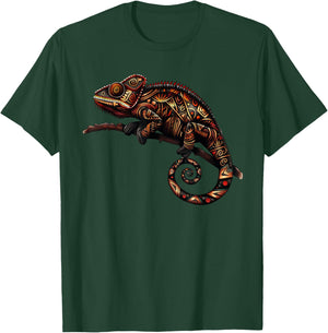 Tribal Hawaiian Chameleon Shirt - Hawaiian Tribal T-Shirt - T-Shirt | Forest