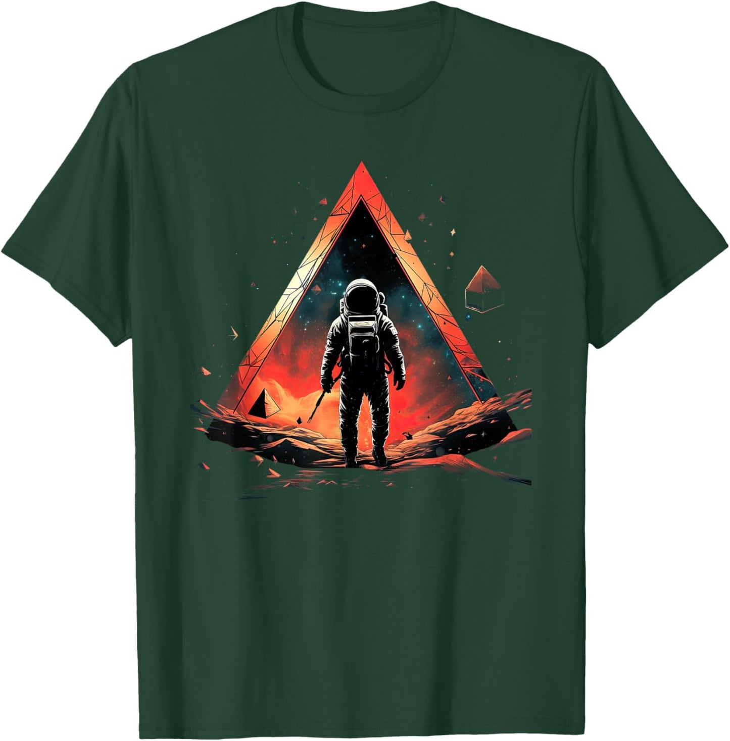 Funny Astronaut With Planets In Solar System Spaceman T-Shirt - T-Shirt | Forest