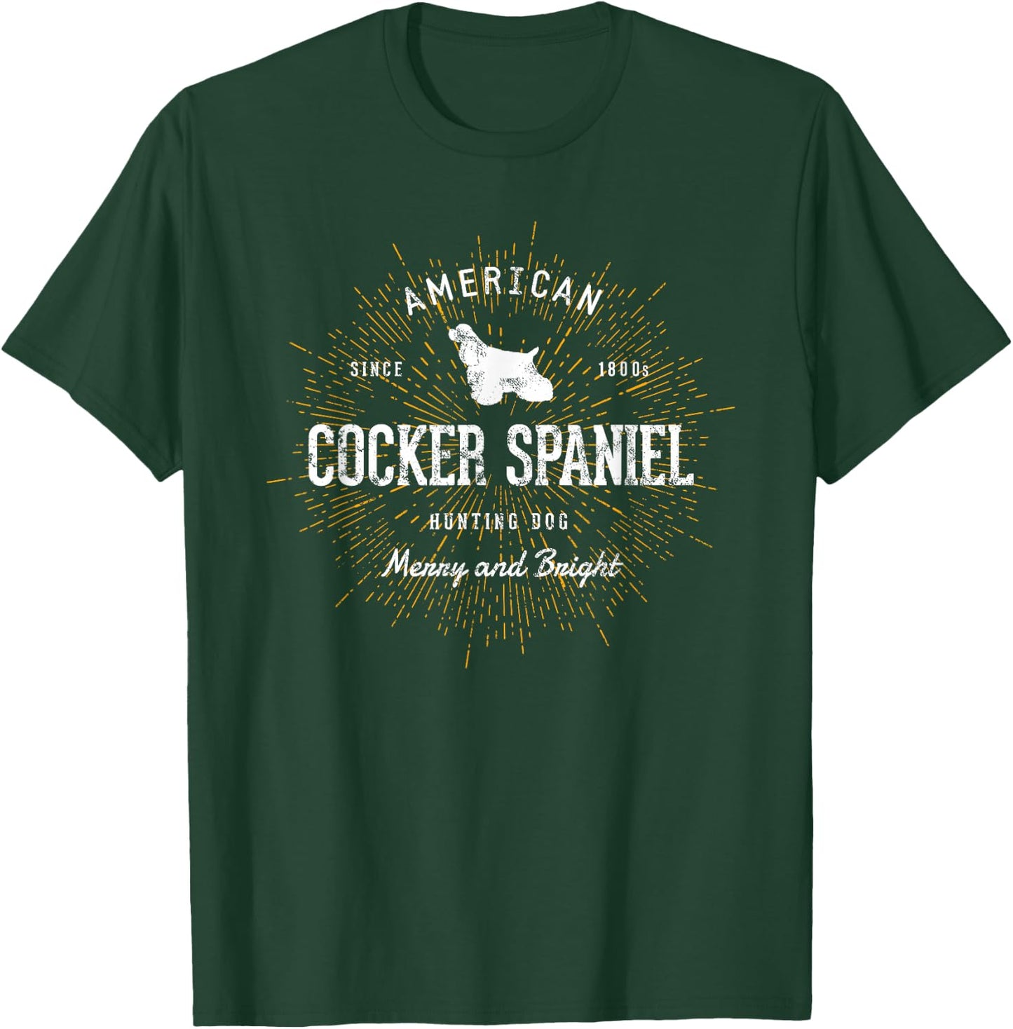 Retro Cocker Spaniel Vintage T-Shirt - T-Shirt | Forest