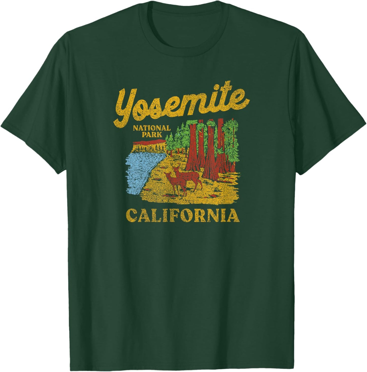 Yosemite National Park Redwoods Graphic T-Shirt - T-Shirt | Forest