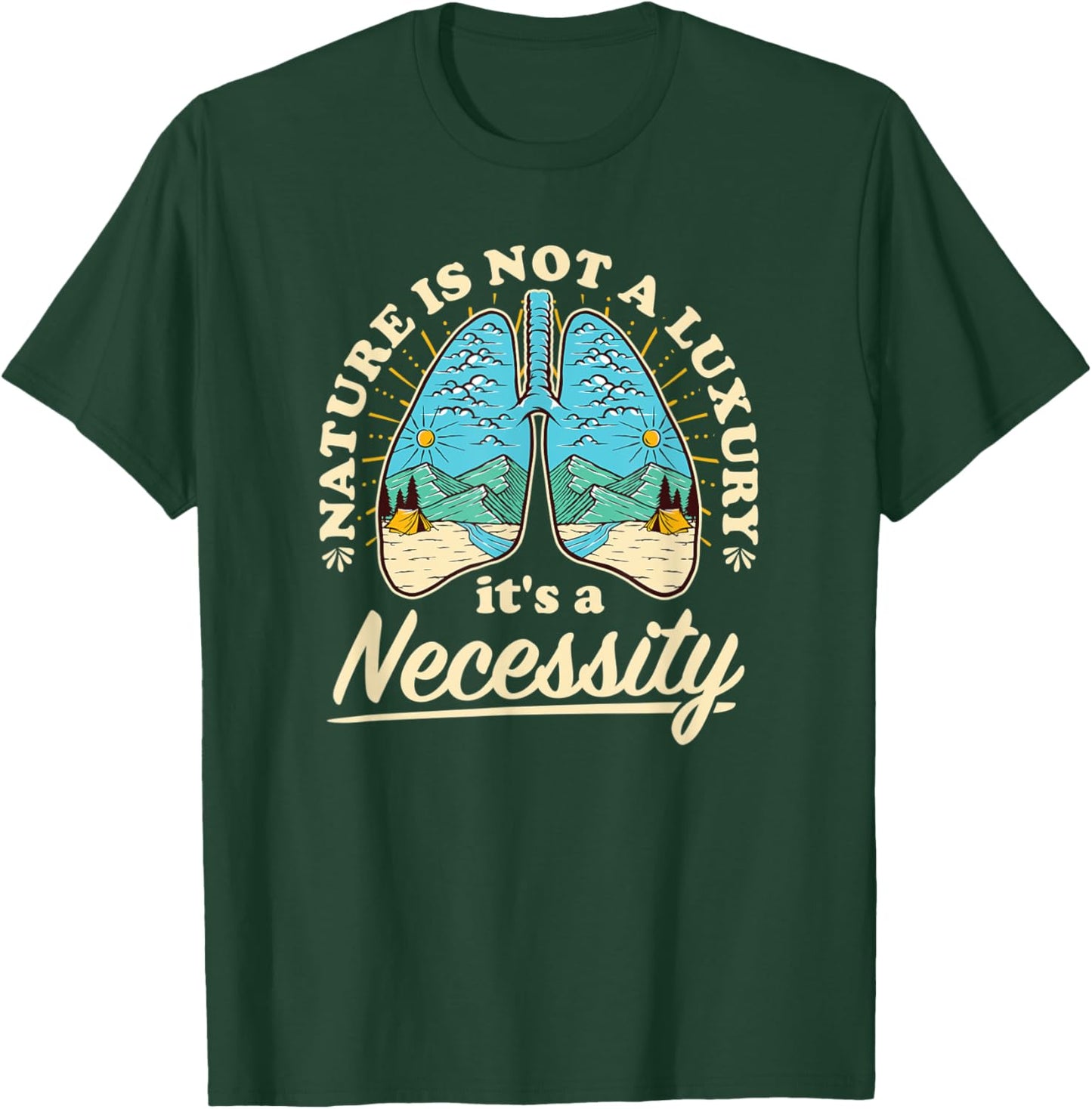 Nature Conservancy US National Park Camping Hiking Wildlife T-Shirt - T-Shirt | Forest