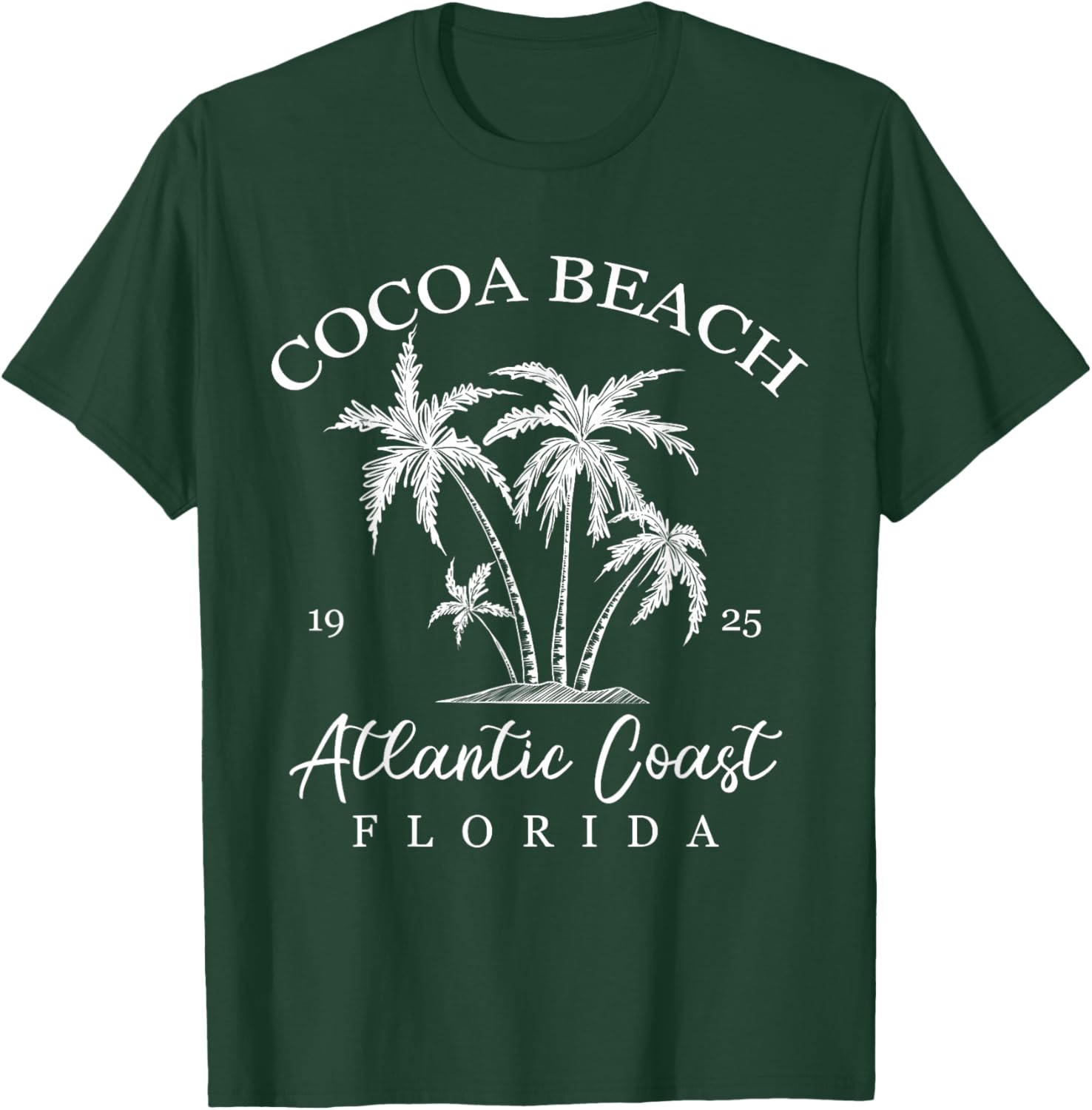 Cocoa Beach, Florida Beach Design Tribal Turtle Gifts T-Shirt - T-Shirt | Forest
