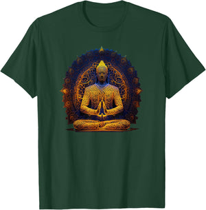 Buddha Statue Yoga Buddhist Zen Buddhism Meditation. T-Shirt - T-Shirt | Forest