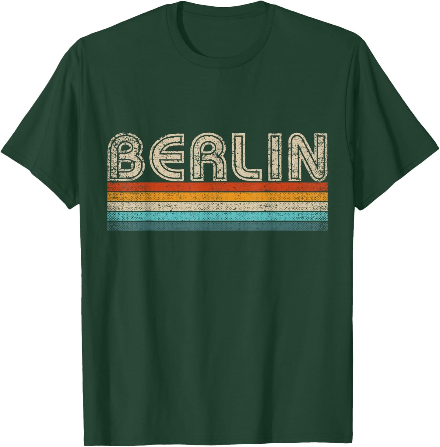 Berlin Retro 70s 80s Vintage Souvenir Berlin T-Shirt - T-Shirt | Forest