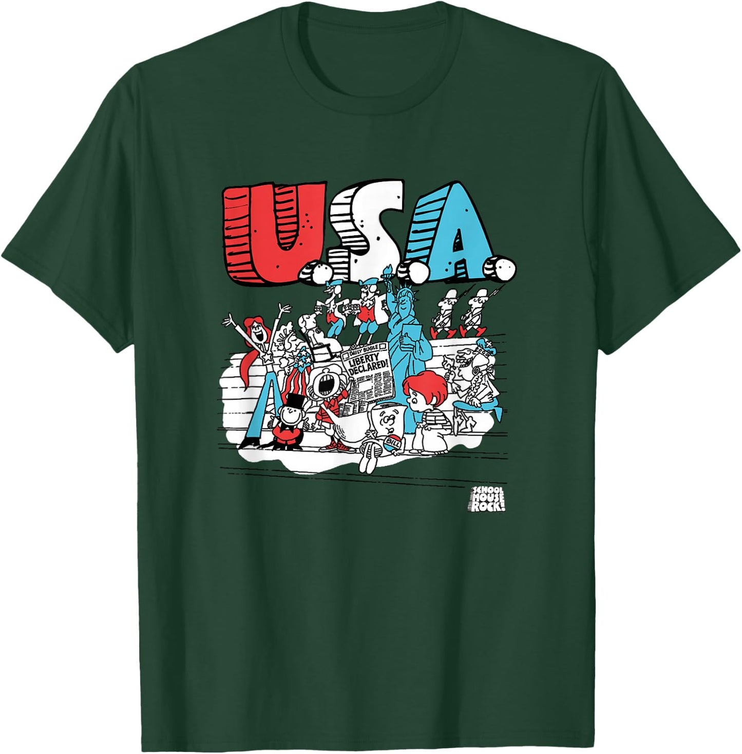 Schoolhouse Rock USA Celebration at The Capital Retro TV T-Shirt - T-Shirt | Forest