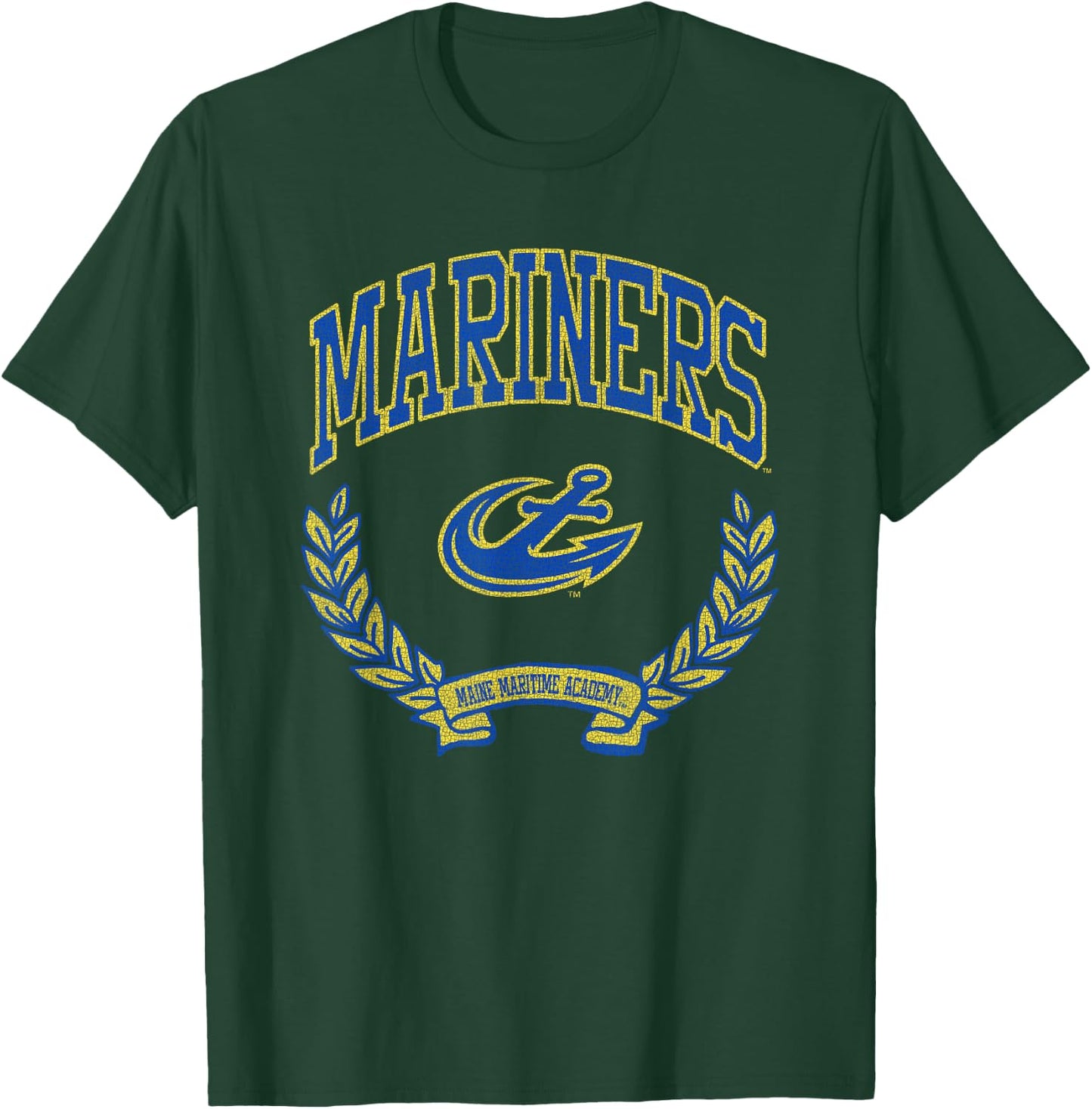 Maine Maritime Mariners Victory Vintage Officially Licensed T-Shirt - T-Shirt | Forest