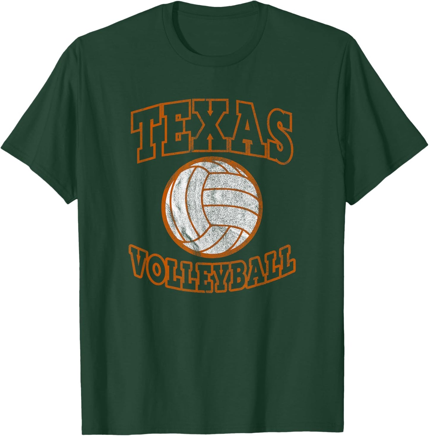 The Lone Star State Texas Volleyball Deez Texas Volleyball Vintage Distressed Black T-Shirt - T-Shirt | Forest