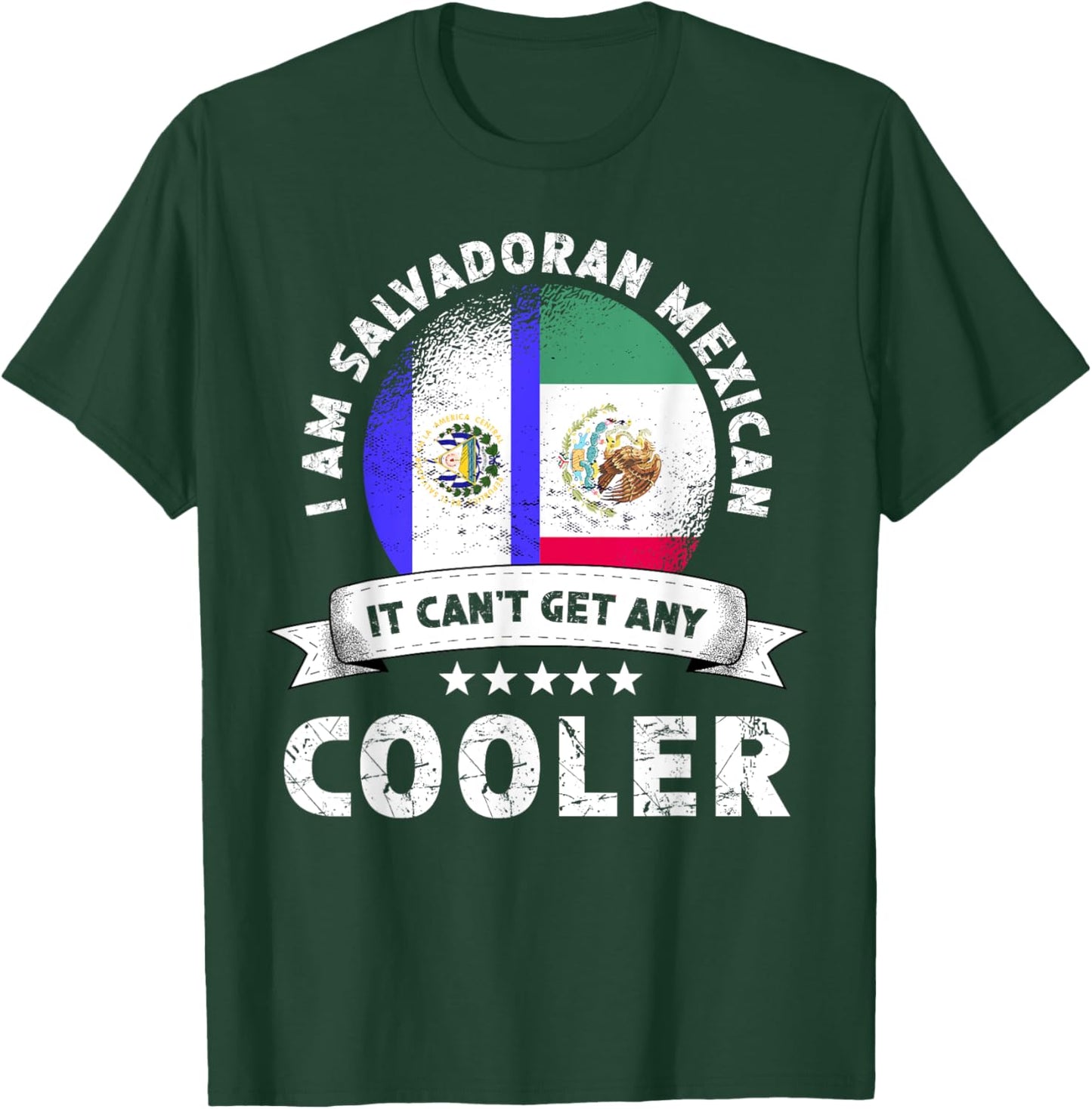 El Salvador Flag Mexico Grown Patriot Country Citizen Pride T-Shirt - T-Shirt | Forest