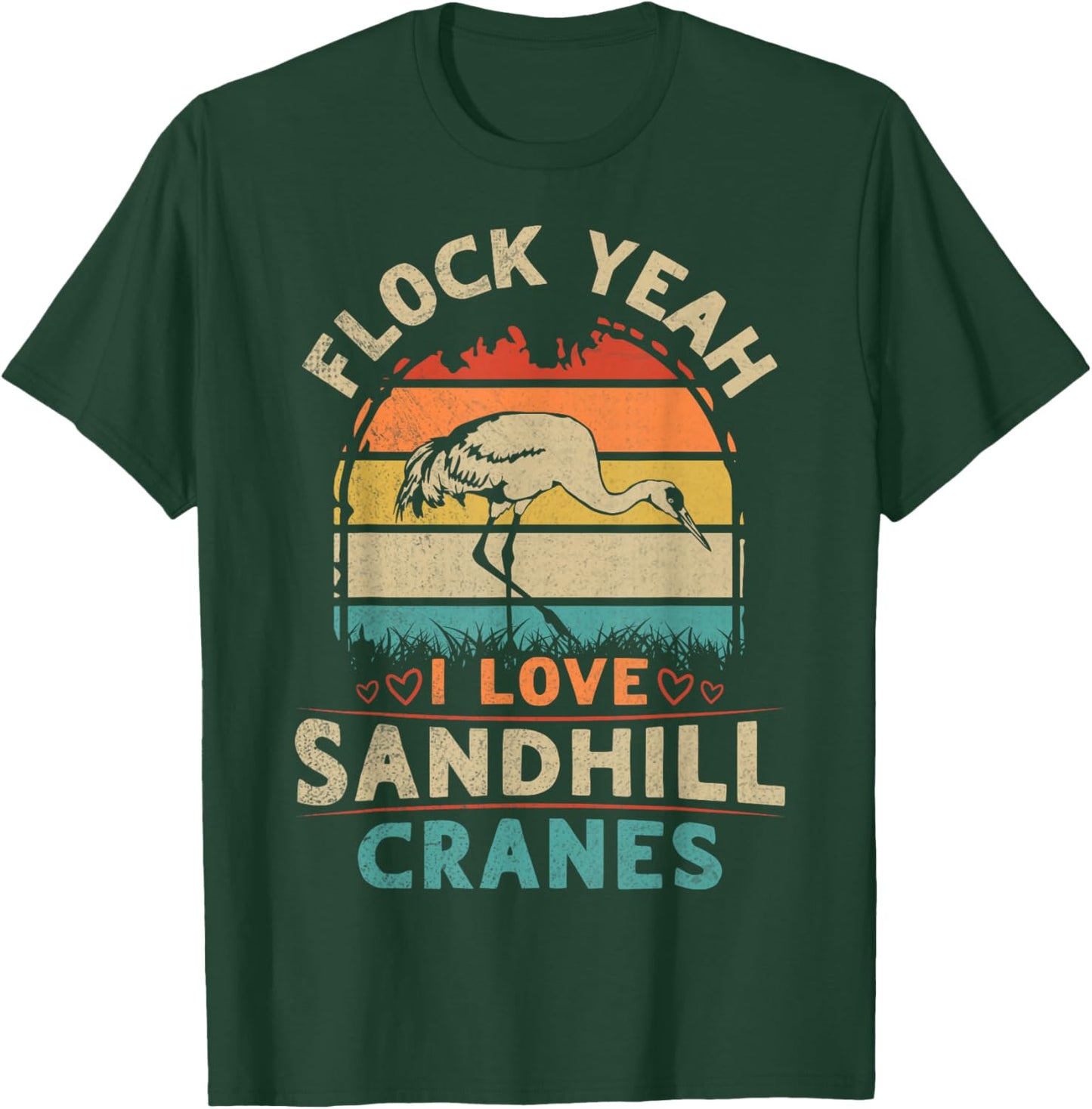 Sandhill Crane Birding Pun for a Sandhill Crane birder T-Shirt - T-Shirt | Forest
