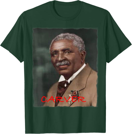 George Washington Carver , Small, Black T-Shirt - T-Shirt | Forest