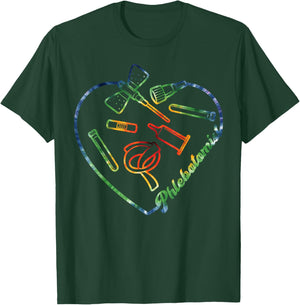 Phlebotomist Heart Tie Dye Phlebotomy T-Shirt - T-Shirt | Forest