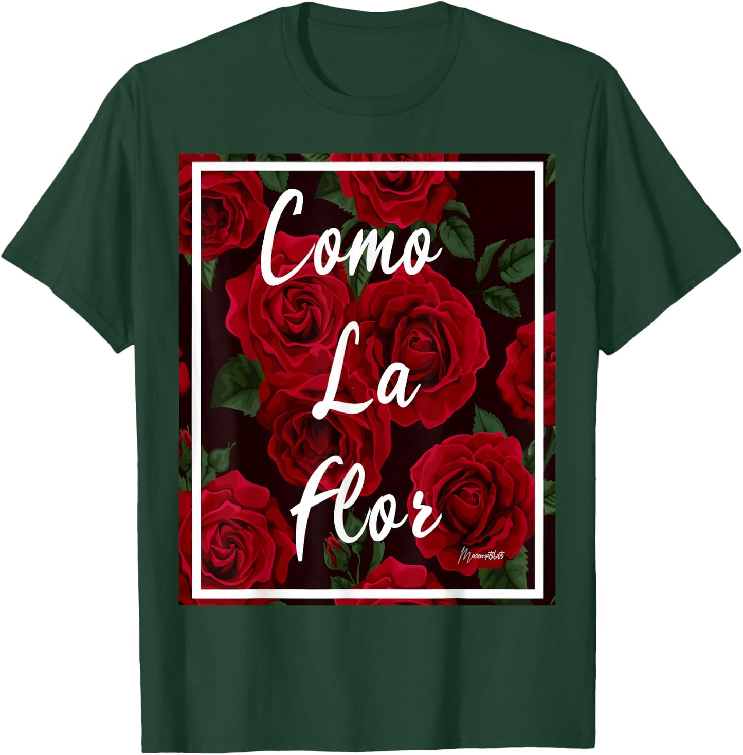 Como LA Flor RED Roses T Shirt T-Shirt - T-Shirt | Forest
