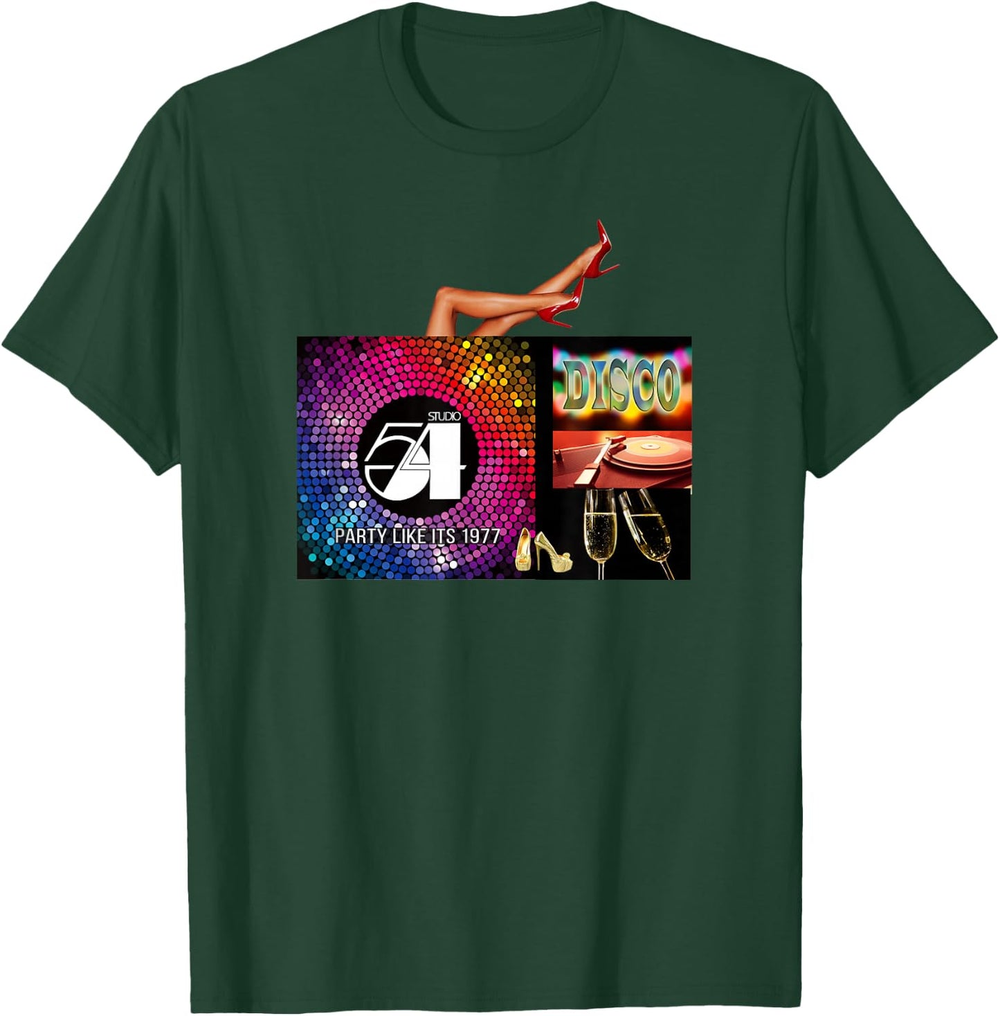 Studio 54_Disco_003 T-Shirt - T-Shirt | Forest