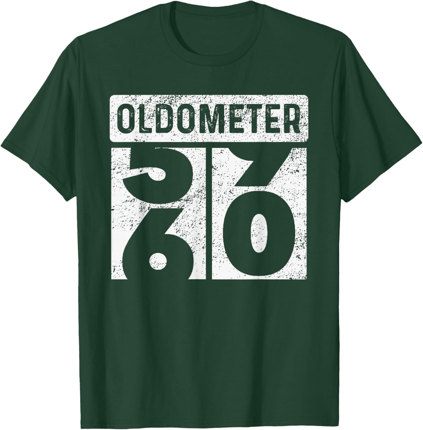 Oldometer Odometer Funny 60th Birthday Gift 60 yrs Old Joke T-Shirt - T-Shirt | Forest