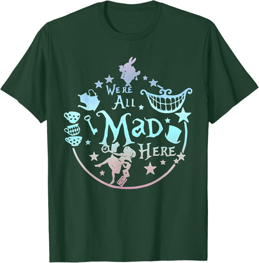 We're All Mad Here Vintage Adventures Vacation Funny Holiday T-Shirt - T-Shirt | Forest