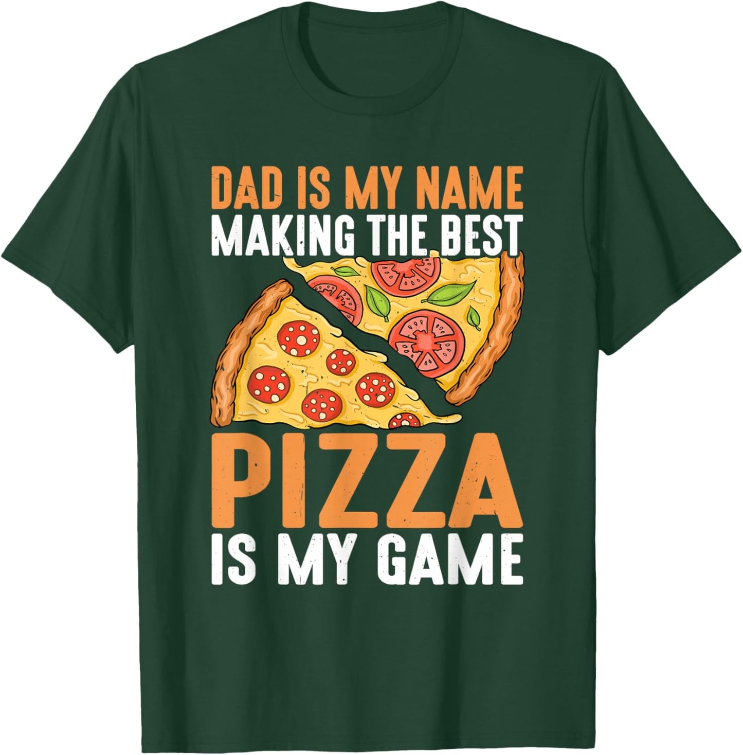 Father's Day Dad Best Pizza is My Game Pizza Making T-Shirt - T-Shirt | Forest