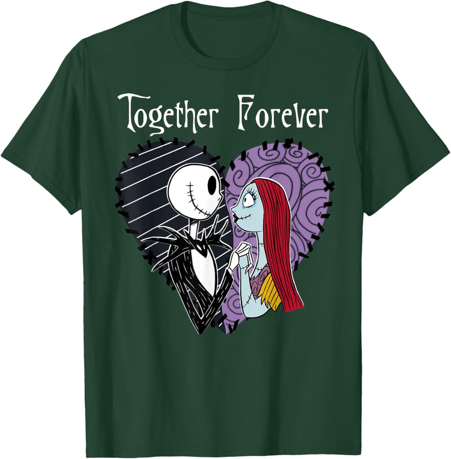 Disney The Nightmare Before Christmas Jack & Sally Together T-Shirt - T-Shirt | Forest