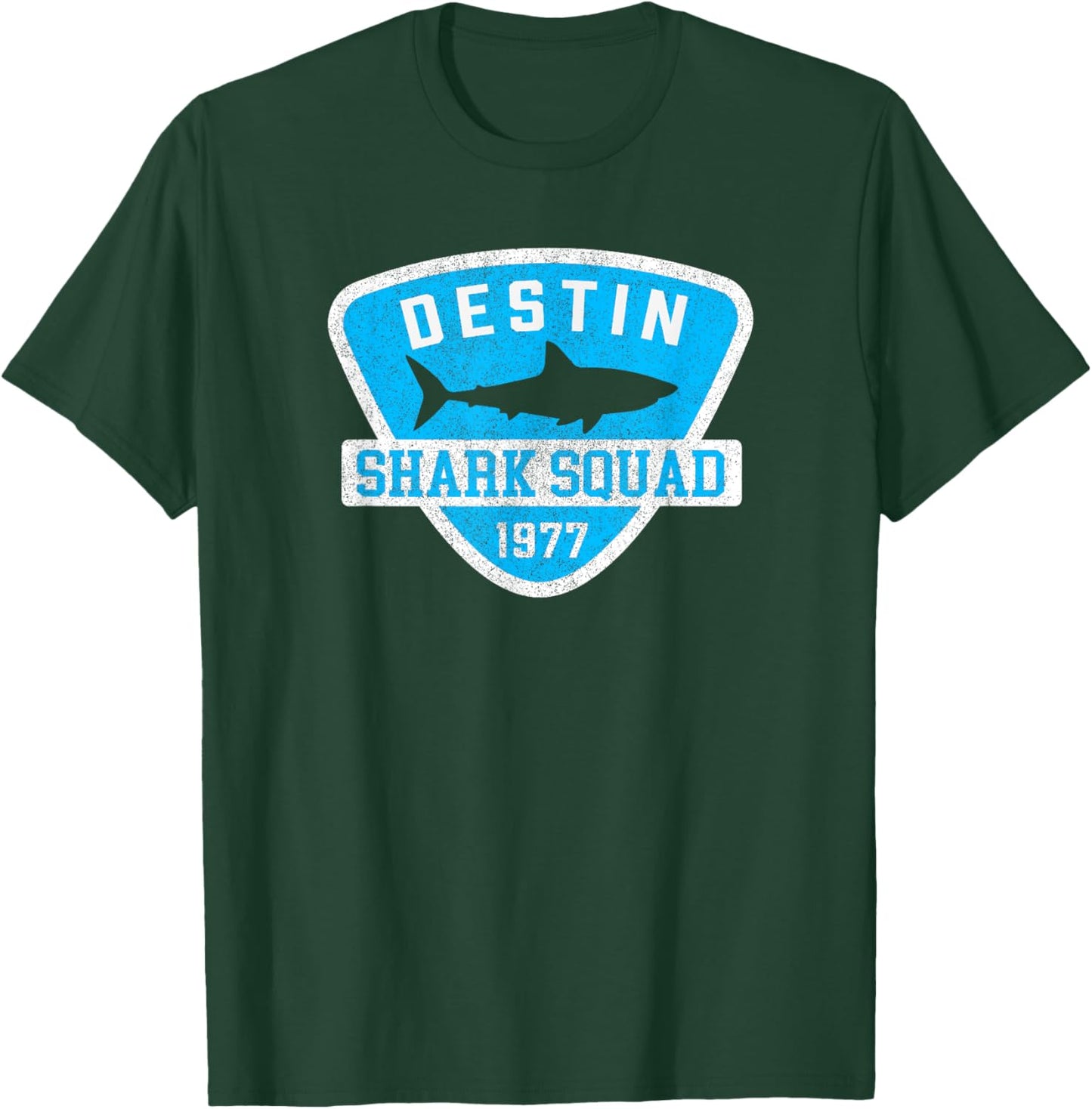 Destin Florida Shark Souvenir Boys Vintage Beach Kids Retro T-Shirt - T-Shirt | Forest
