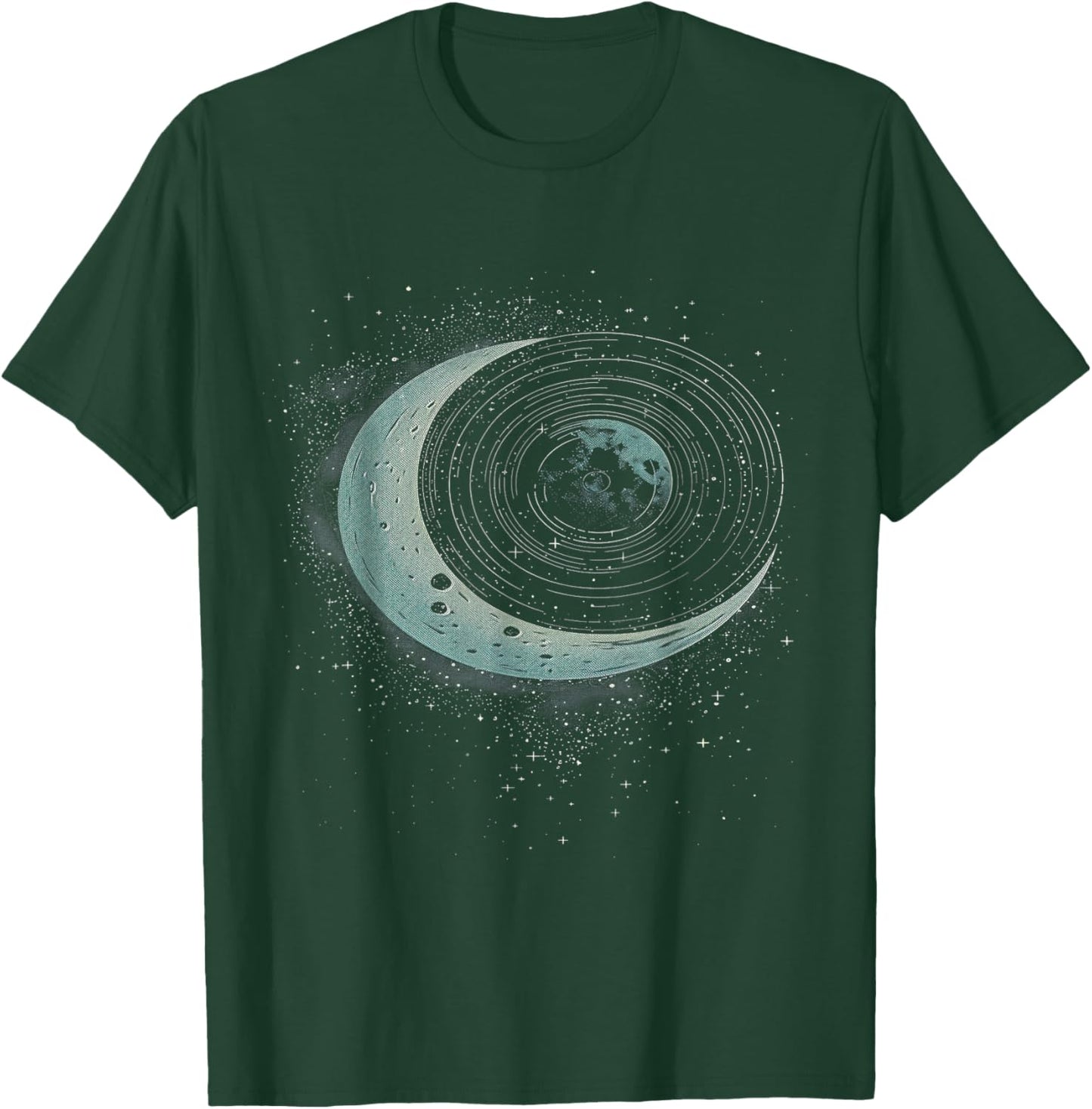 Vinyl Record Moon T-Shirt - T-Shirt | Forest