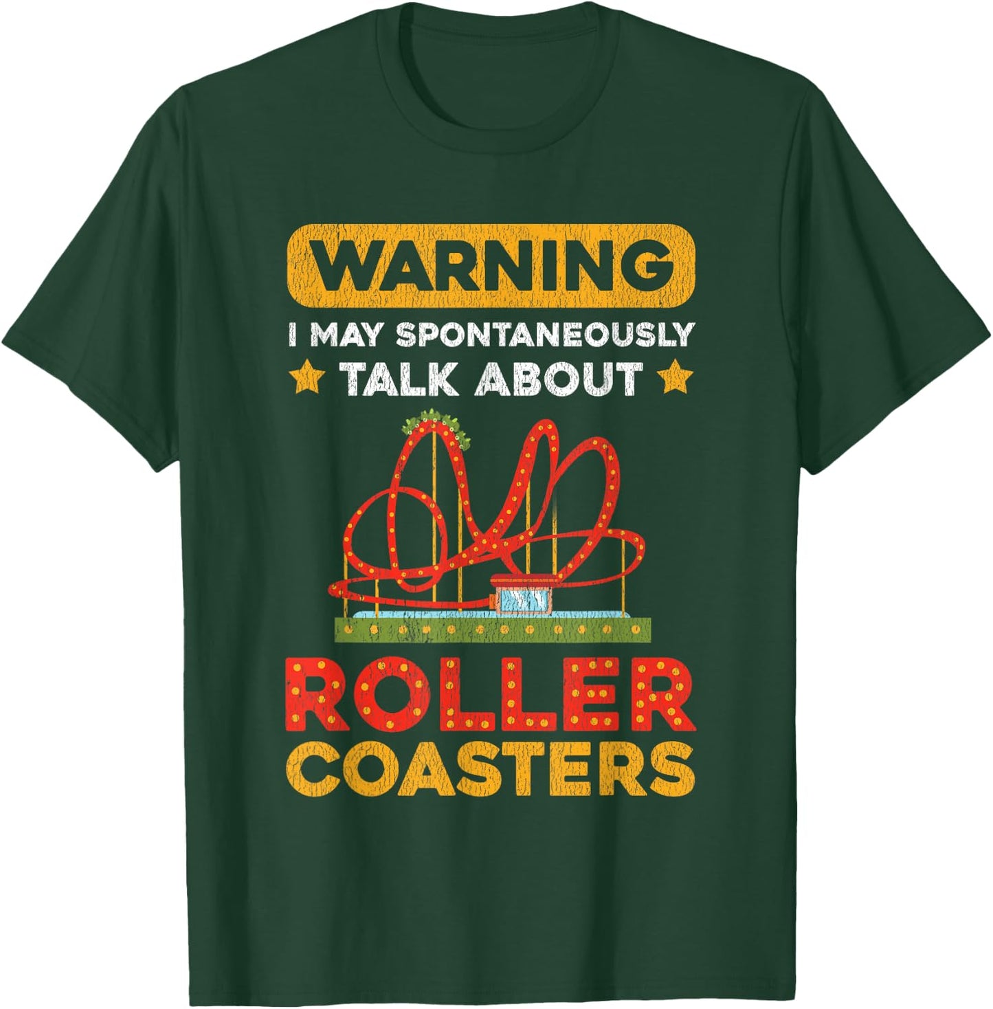Roller Coaster Designs | Roller Coaster Loving Peoples T-Shirt - T-Shirt | Forest