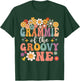 Retro Grammie of Groovy One Matching Family 1st Birthday T-Shirt - T-Shirt | Forest